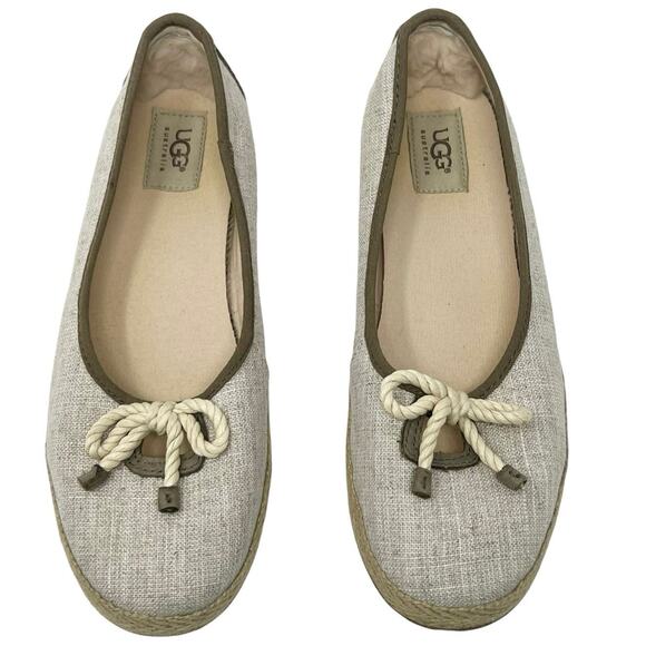 UGG Shoes - Ugg Espadrille Ballet Flat Cream Size y